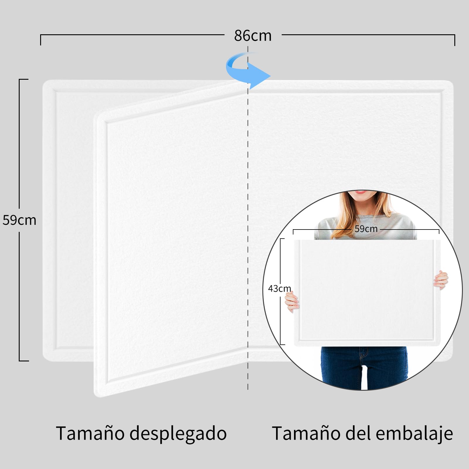 Bacheca In Sughero E Feltro 8 Pezzi - Con 40 Puntine, Autoadesiva, Per Casa E Ufficio, Grigio