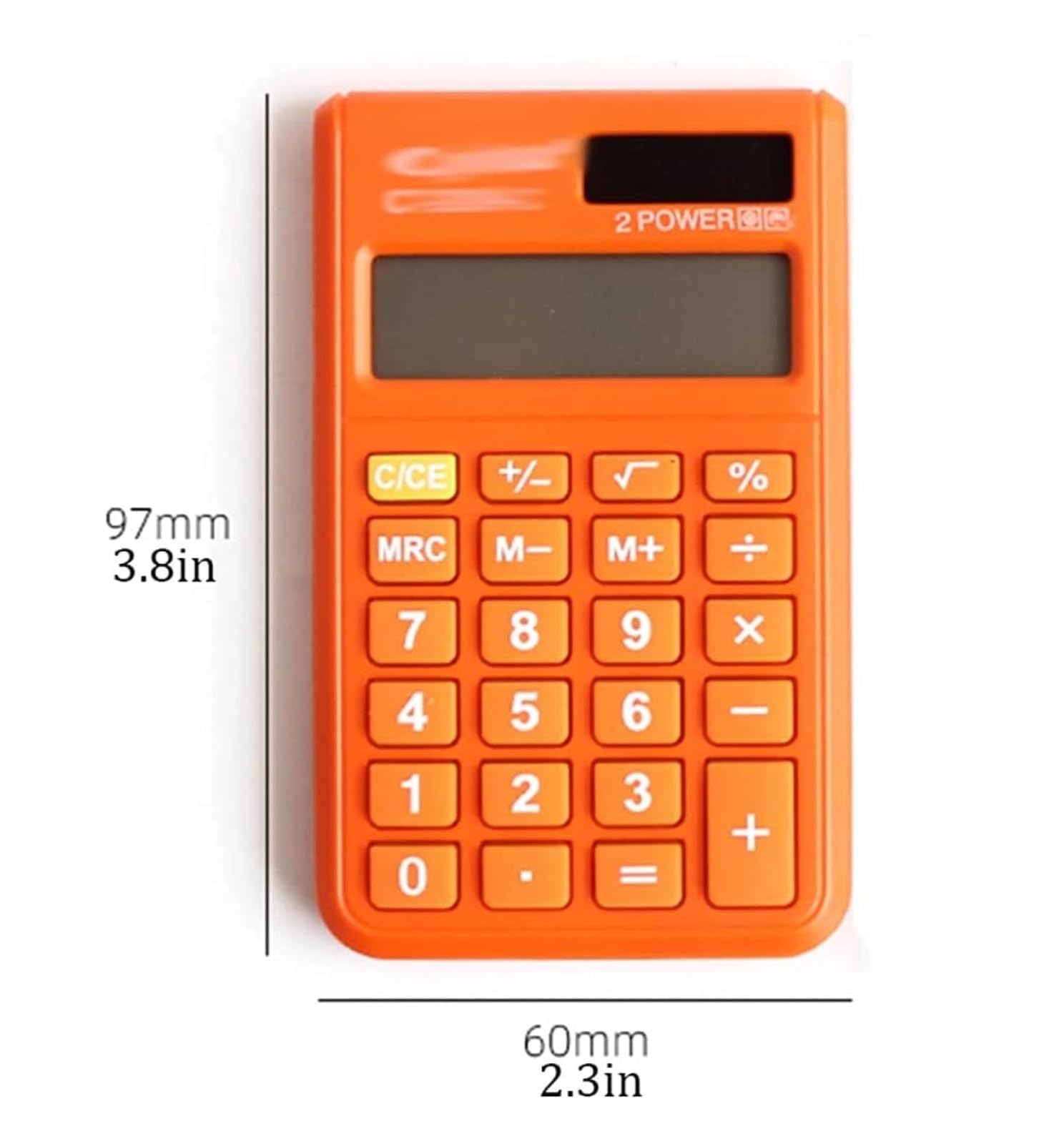 Fourniture Scolaire Calculatrice Électronique 8 Chiffres LCD Grand Écran Double Alimentation Fonction Standard Solaire Maison Outils Auxiliaires(Grün)