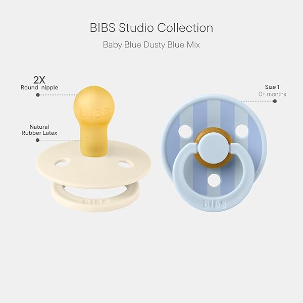 BIBS Colour Studio Ciuccio confezione da 2 pezzi. Privo di BPA - 2