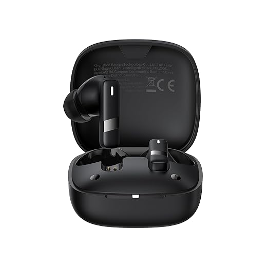 Fone De Ouvido Sem Fio com ENC Baseus Bowie E20 Bluetooth 5.3, IPX5 resitente a água- Preto (Preto)