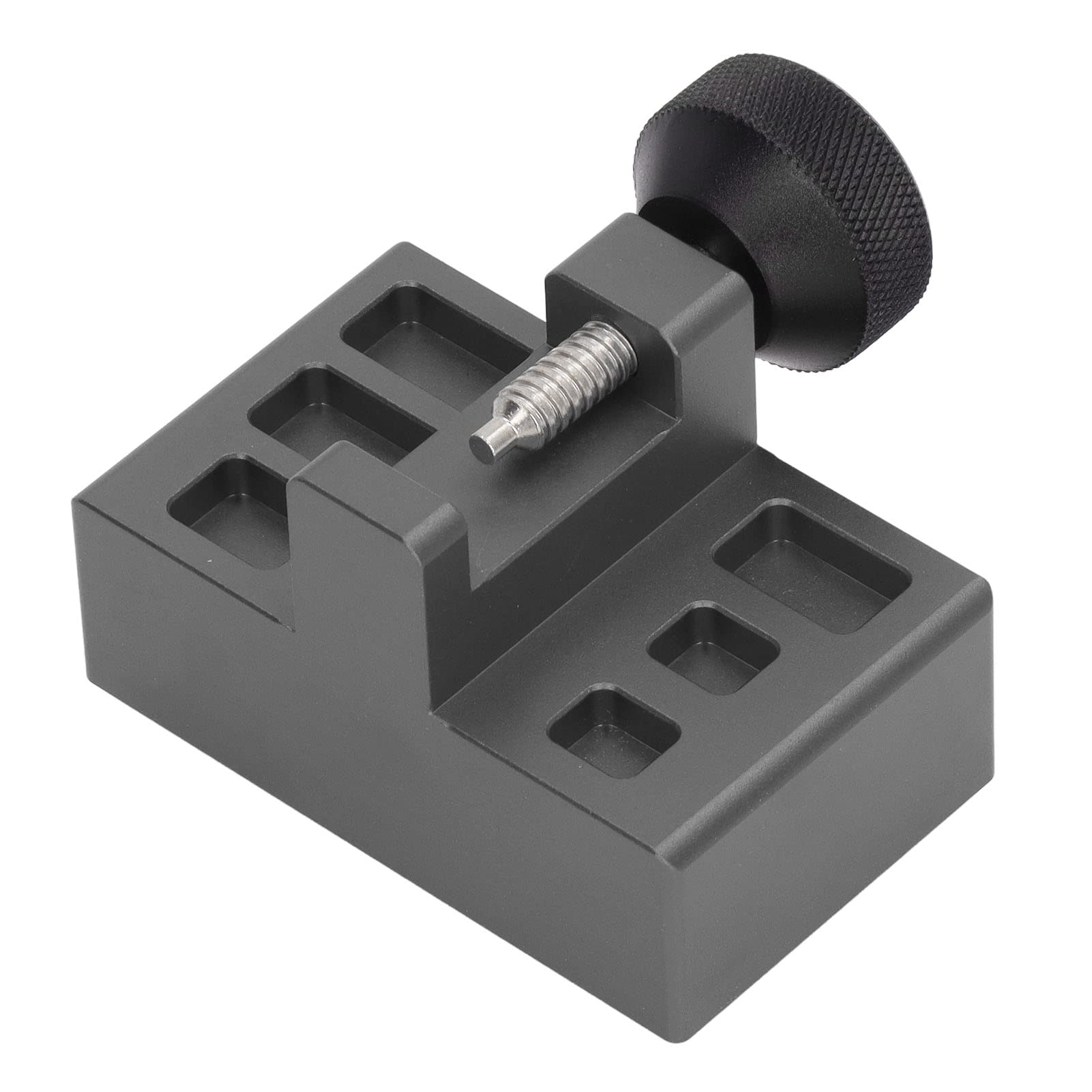 Zestaw pras do klamer zegarków, zestaw narzędzi do konserwacji klamer zegarków ze stopu aluminium do pozycjonowania radianowego (Szary)