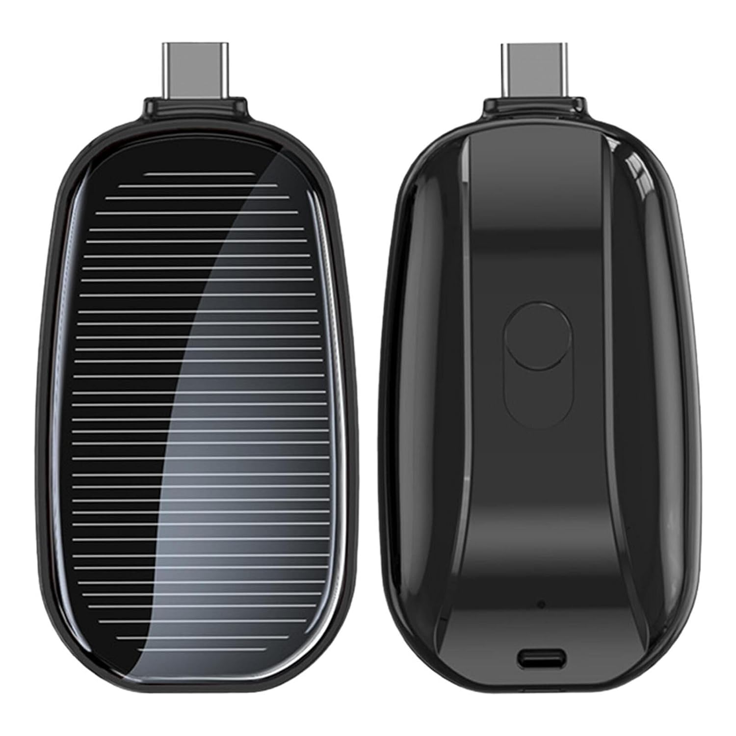 1500mAh Keychain Power Bank Compact Emergency Charger with Built in Connector for Type C Devices Keychain Charger for Mobile Phones