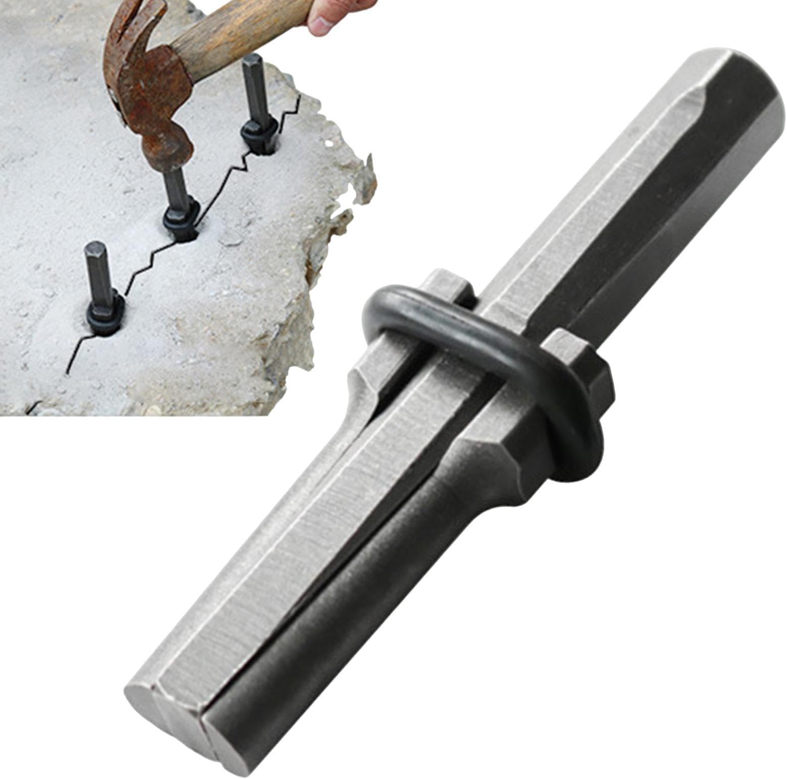 Stone Splitter - Heavy Duty Rock Wedges, Iron Splitting Tools, Durable Stone Breaker Set | Powerful Limestone Granite Cutter for Construction Quarry Masonry Outdoor Work Site Professionals Users