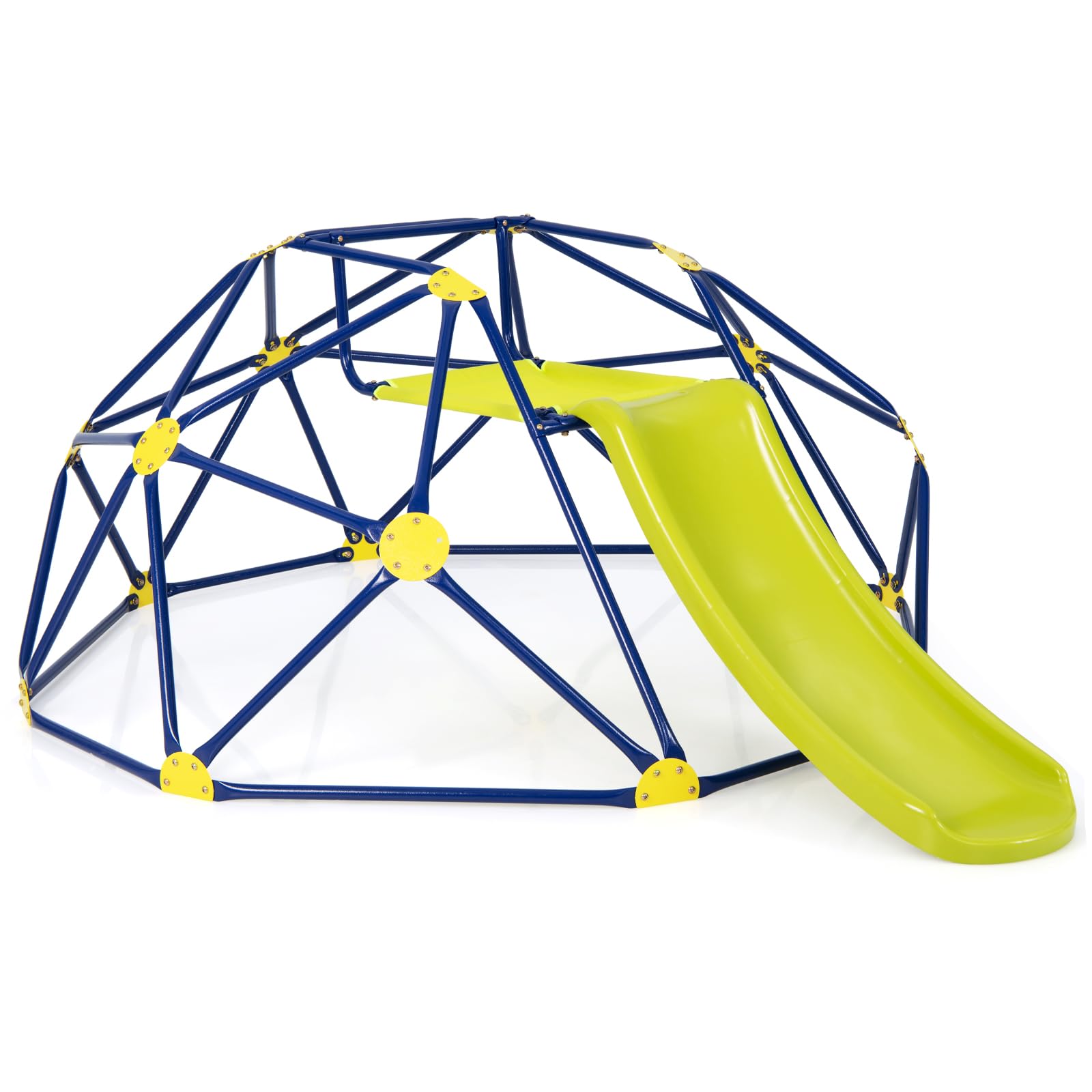 RELAX4LIFE Caseta de escalada con tobogán para niños, estructura para escalada de jardín, soporta hasta 180 kg, escalera de escalada para niños de 3 a 10 años (verde)