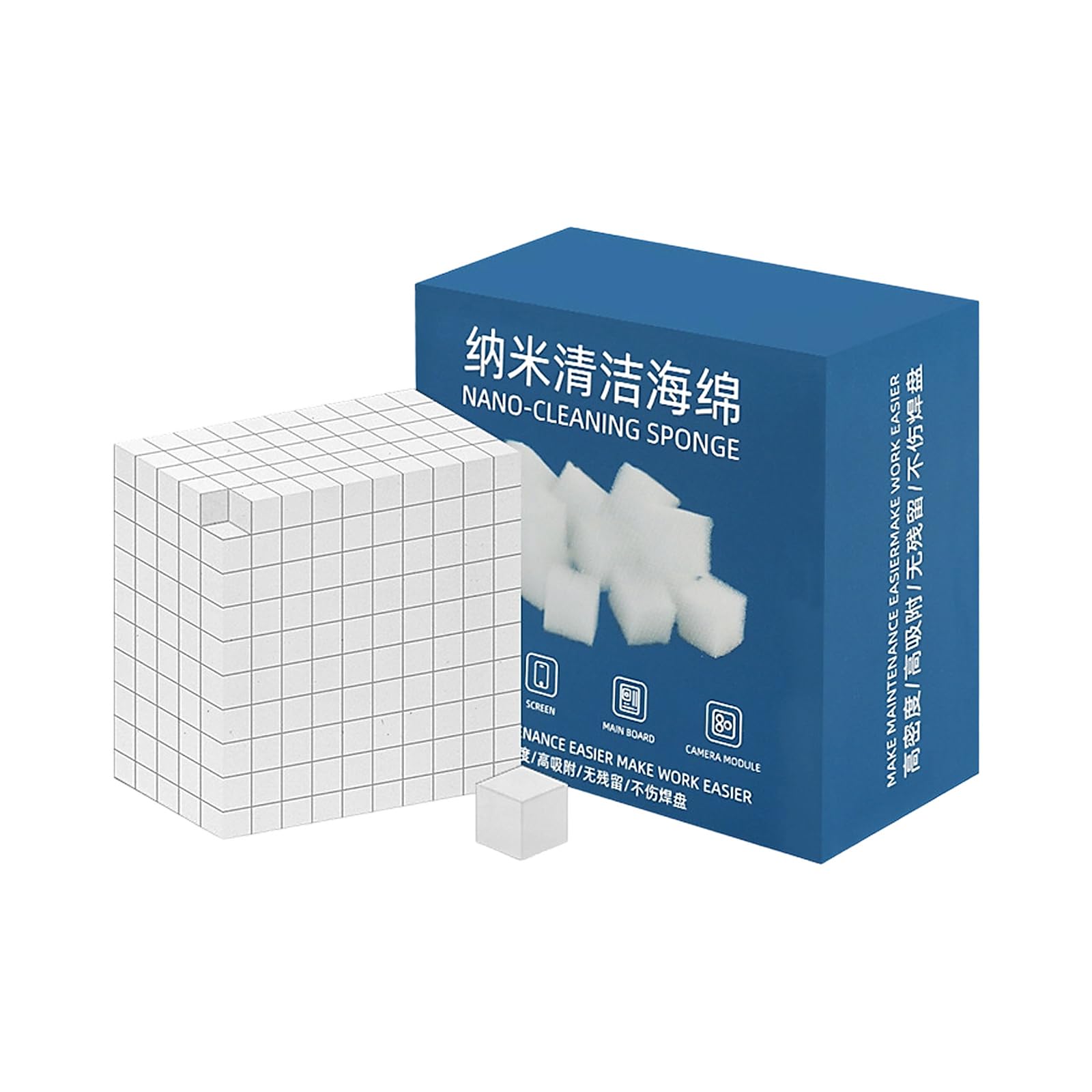 Pack of 500 Compact Sponges Not Residues Electronic Maintenance Tool for Motherboards Chip Cleaning Removal Sponges for Circuit Board Cleaning