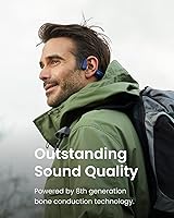 Vista 3 de SHOKZ OpenRun Mini - Bone Conduction Headphones,Open-Ear Bluetooth Wireless Sport Headphones for Running & Workout,Sweat Resistant, Long 8H Azul