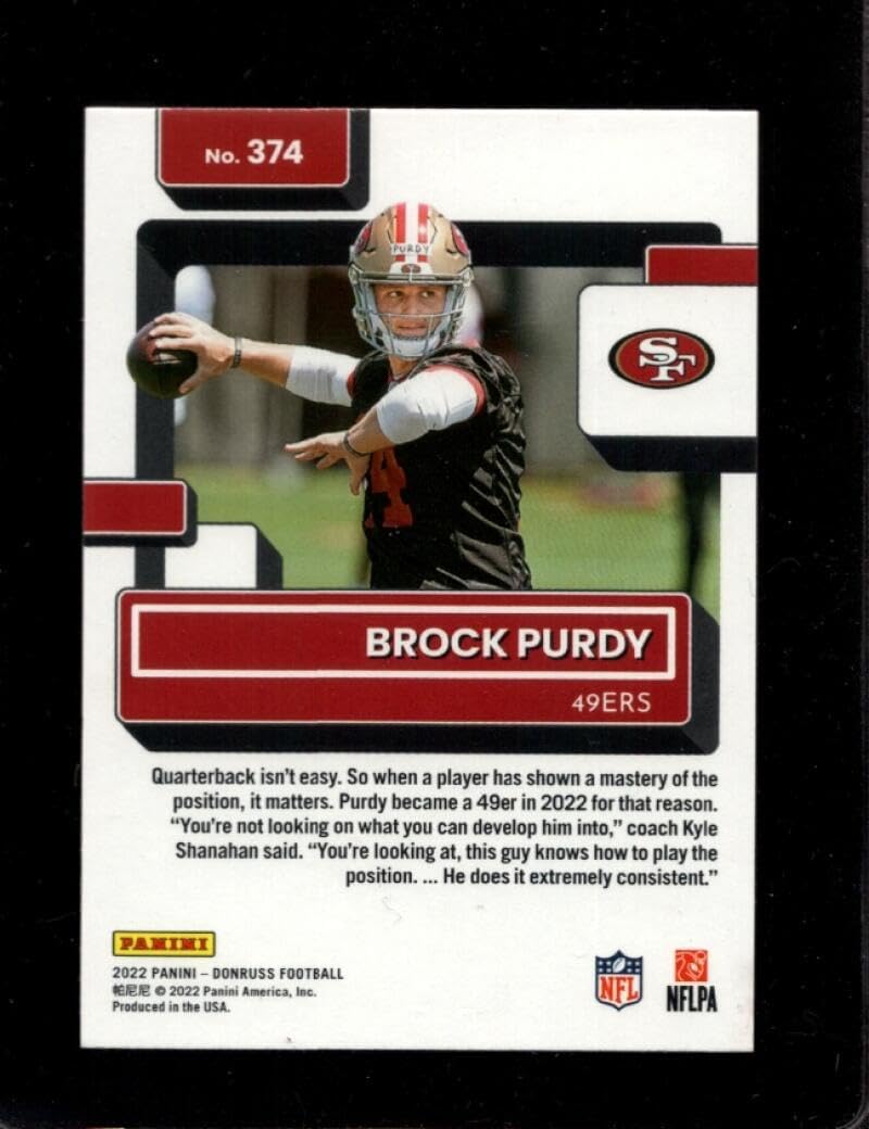 NEW 2024 DONRUSS ELITE FOOTBALL CARDS FACTORY SEALED BLASTER BOX 24 CARDS PLUS 2022 DONRUSS BROCK PURDY (RC) #374 RATED ROOKIE NMMT