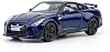 1:36 Scale Nissan GTR R35 Diecast Model Car, Blue Pull Back Toy Vehicle, for Kids, Boys, Girls and Adults