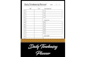 Daily Timeboxing Planner: Plan Your Day to Maximize Productivity & Reach Your Goals