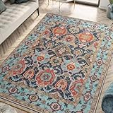 Area Rugs carpet is packaged in a folded format and may have temporary creases. Flatten them on the floor and walk around, and the creases will disappear in 7-15 days.