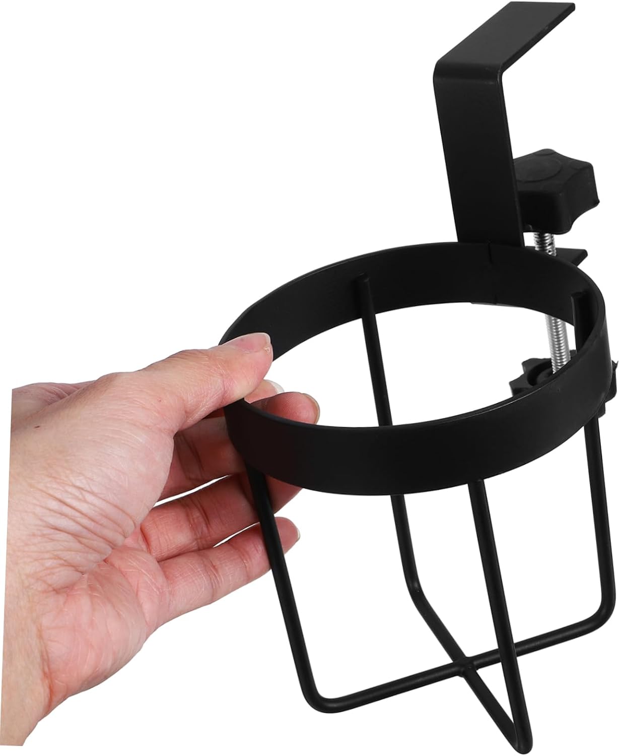 SOLUSTRE Table Side Cup Stand Desk Cup Holder Clip Easy Install No Drill Water Bottle Storage
