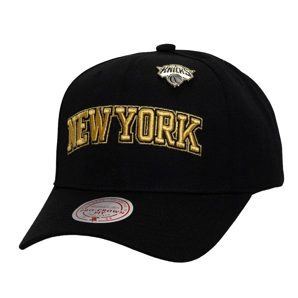 Mitchell & Ness Snapback PRO Cap - Pinned New York Knicks - One Size Black