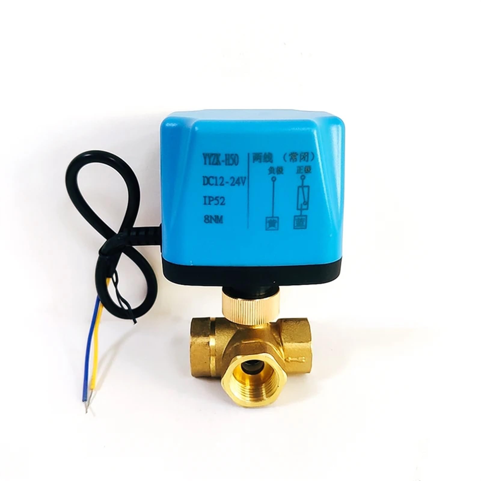 Vanne motorisée 3/4 en laiton 220V normalement ouverte pour chauffage
