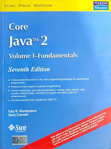 CORE JAVA 2 VOL 1 : Cay S. Horstmann, Gary Cornell, Pearson Education ...