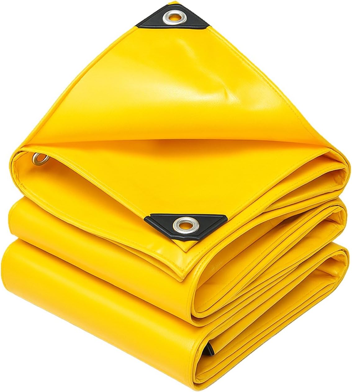 Tarpaulin Sheet (Tripal) – Double Kissan 15FT X 12FT Yellow 160 GSM Heavy Duty – for Truck Body, Pond Liner & Industrial Use