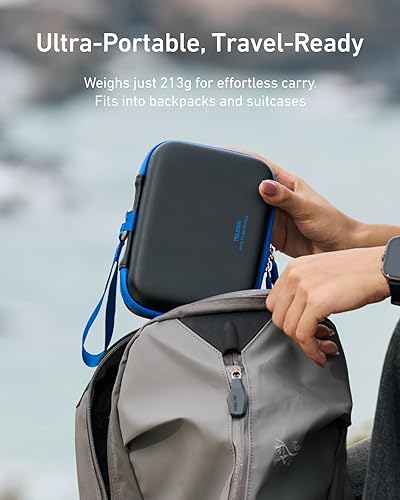 Miniatura 7 de TELESIN DisAdv - Funda de transporte para DJI Osmo Action 65 Pro y accesorios oficiales, bolsa de transporte dura impermeable para baterías de