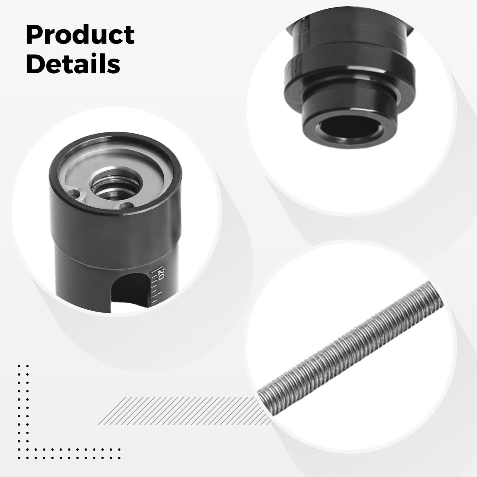 yeeplant Rear Shock Bushing Tool Kit for, Metal Construction, Visual Window and Scale, Fits Du/Needle Bearings