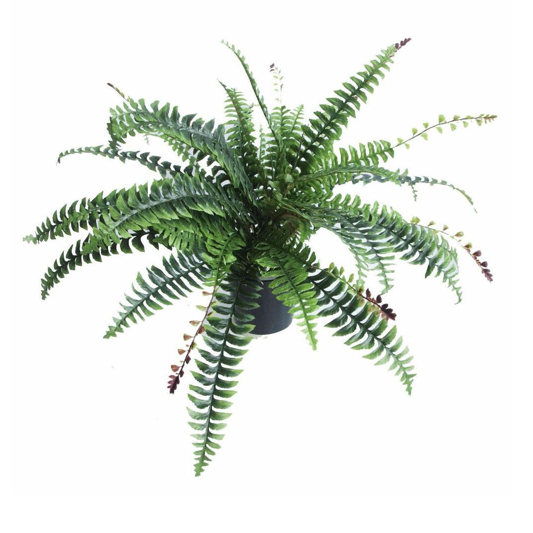 Artificial Boston Fern Plant Green Realistic Faux Indoor Home Office Decor