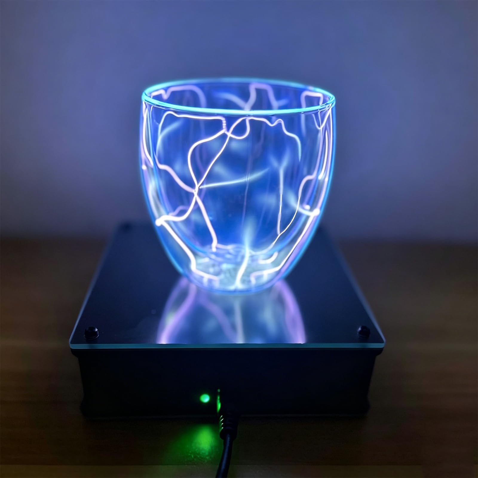 VILA SMO Tesla Coil Light Cup, Interactive Xenon Glowing Water Cup, With Exciter, Interactive Touch Lightning Effect, Cool Science Gadget, For Party Decor, Outdoor Signal & Science Gifts.