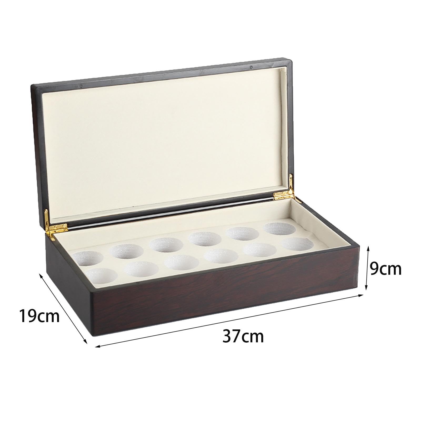Scatola Da Tè in Legno, Porta Bustine di Tè con Coperchio, Scatola in per Caffè, Porta Gioielli per Scrivania, Piano di Lavoro, Cassetto, Organi