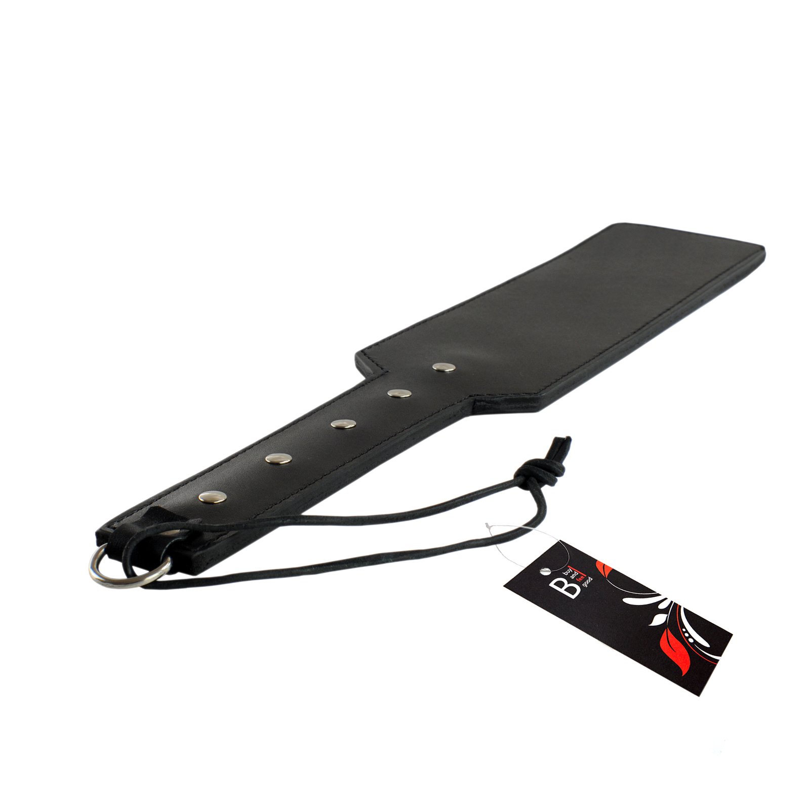 TOP qualité - Large TAPETTE DE FABRICATION ARTISANALE EN CUIR DE BUFFLE - 100% cuir de buffle de qualité supérieure - Tapettes, paddles et fouets érotiques pour SM, BDSM et bondage