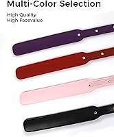 Vista 2 de Fusta de Equitación de 18 pulgadas, Paleta de Cuero, Paletas para Mantas Súper Duraderas, Fustas Ecuestres