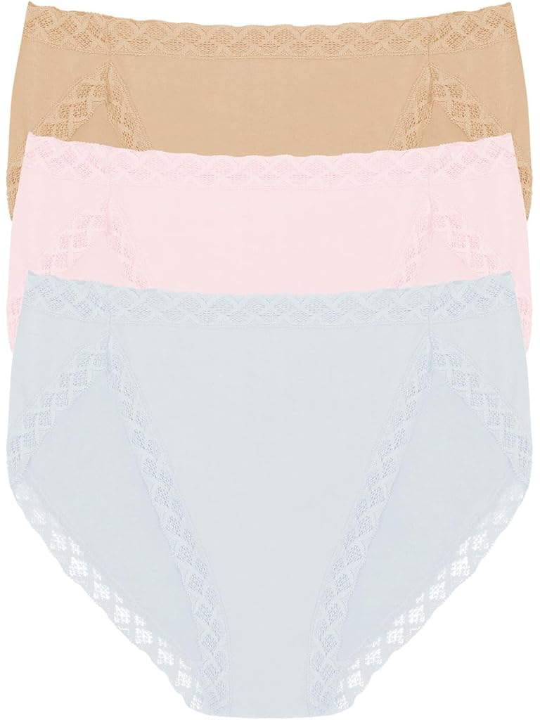Pink Natori Bliss French Cut 3-Pack