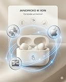 Fone De Ouvido Bluetooth 5.4, Com Borrachinhas, Compatível Com Todo Celular, Cancelamento Ruído, Bateria 16 Horas, Microfone, Controle Touch, Resistente a Agua, Cabo de Carregamento - Linha Premium — imagem 6