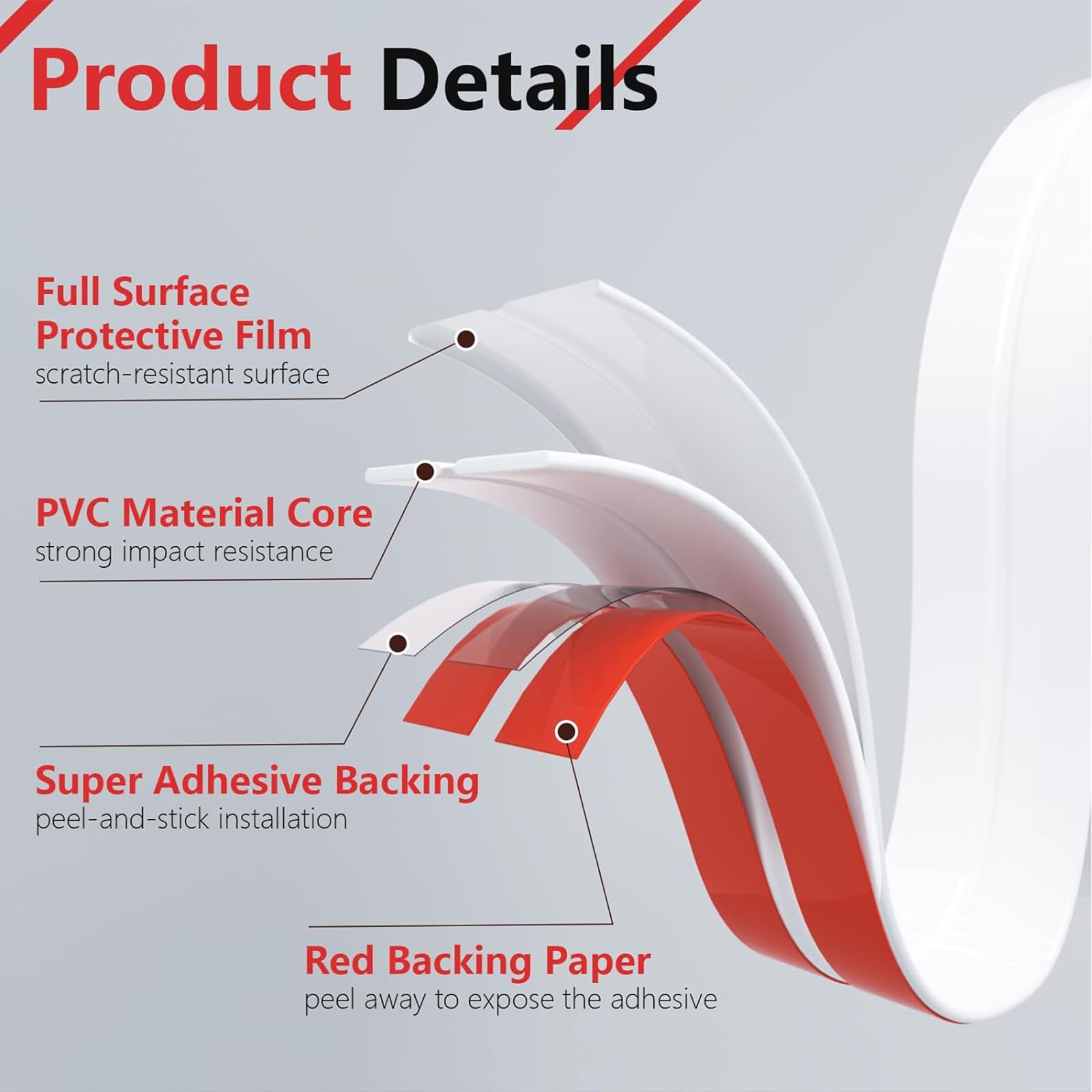 Molduras de Pared Autoadhesivas Flexible Decorativas Pared, Protector Esquinas Pared para Protección de Esquinas y Techos (Oro, 2cm x 4m)