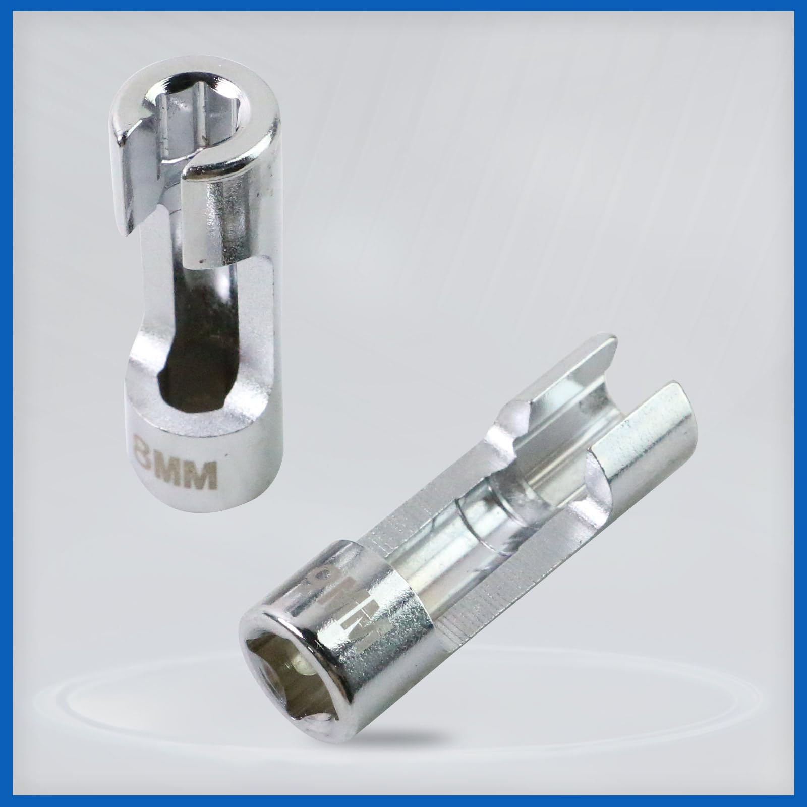 Juego de llaves de tubo de línea de combustible diésel de 14 piezas (unidad de 3/8 pulgadas y 1/2 pulgada) | Casquillos métricos de tuerca acampanada de 8 a 22 mm | Diseño antideslizante de