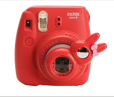 Amazon Fujifilm チェキinstax 接写レンズ Woodmin Fujifilm チェキinstax Mini 8プラス Instax Mini 8 Instax Mini 7s に専用 兎型自撮り接写レンズ クローズ アップ レンズ レッド インスタントカメラ 通販