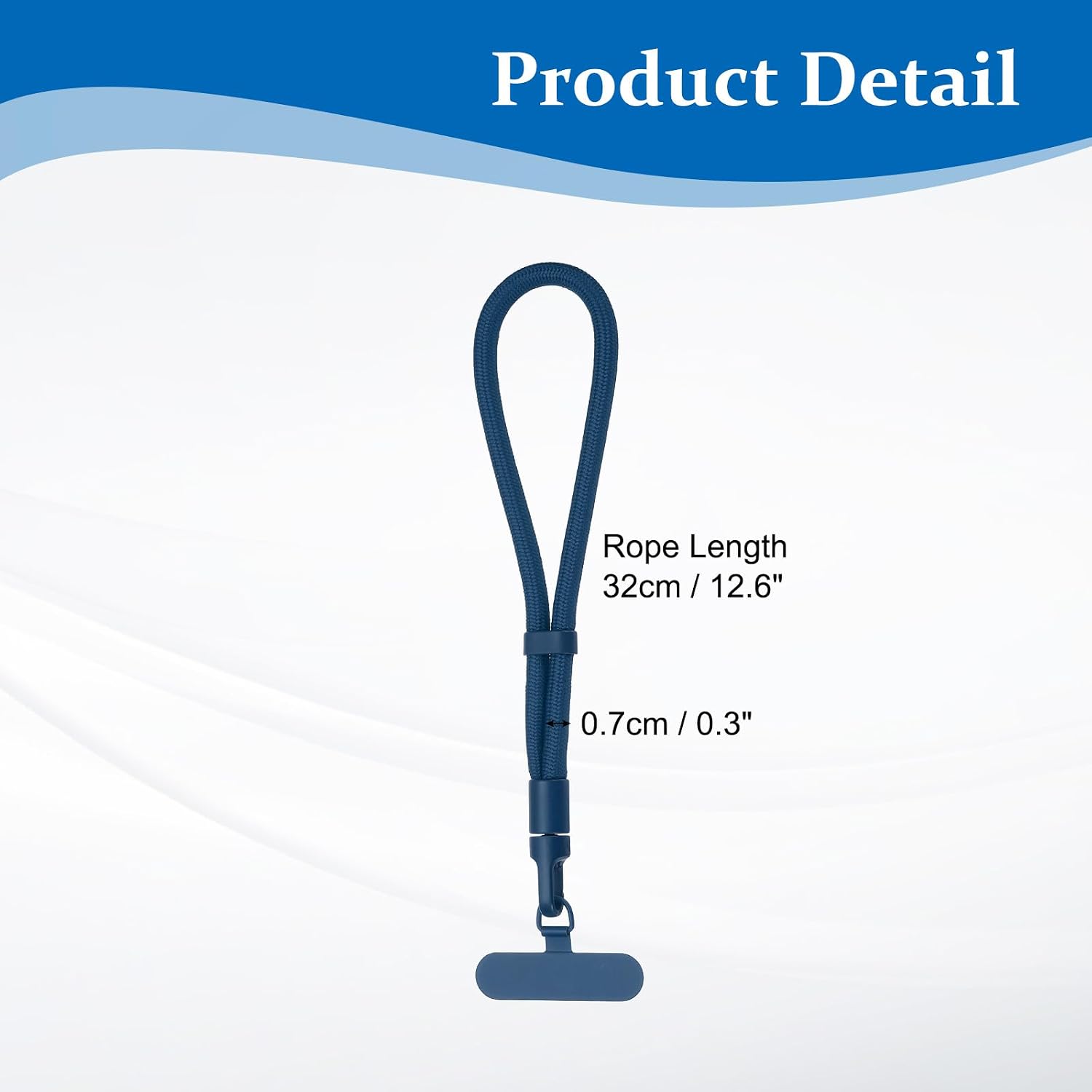 PATIKIL Polyester Adjustable Phone Strap with Stainless Steel Patch for Most Smartphones