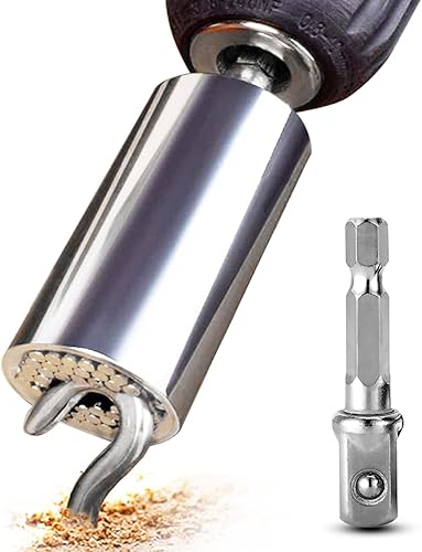 Miniatura 1 de Herramientas de enchufe universales, enchufe autoajustable para llaves de trinquete y taladro eléctrico estándar de 14 pulgadas - 34 pulgadas