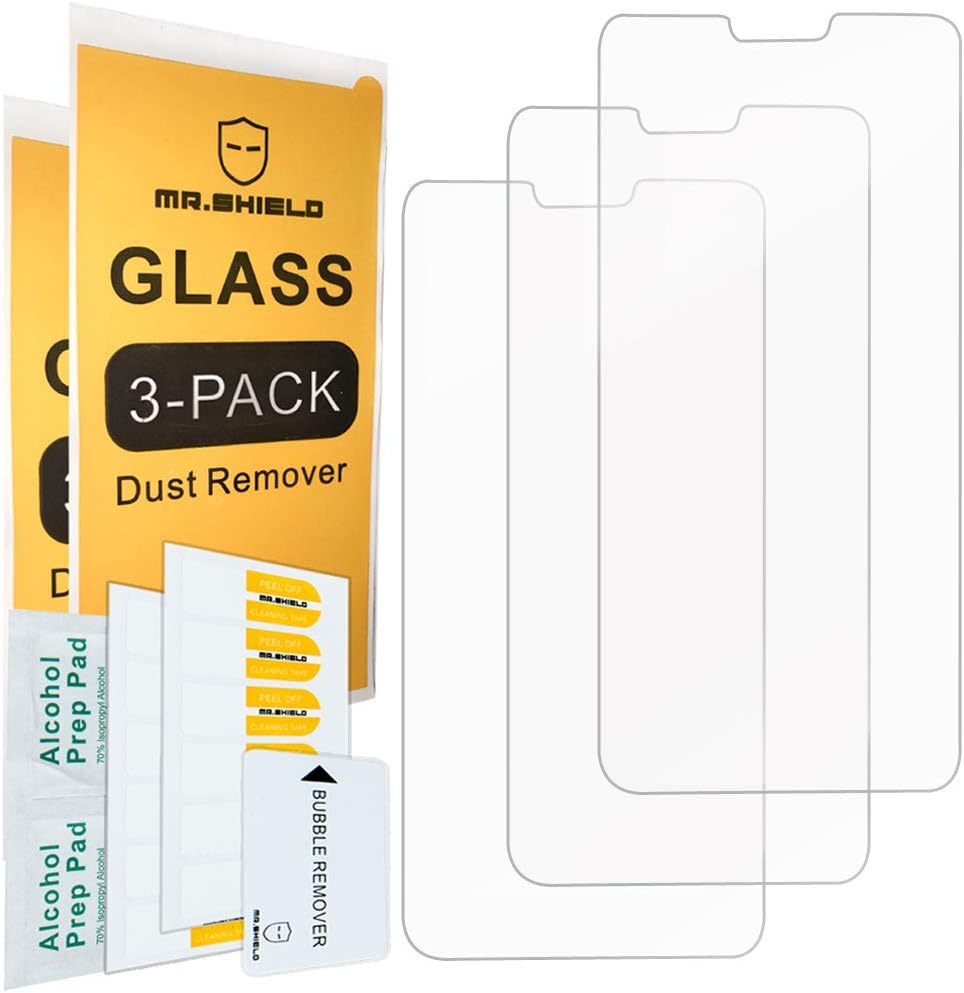 [3-Pack]- Mr.Shield for OnePlus 6 / OnePlus Six [Tempered Glass] Screen Protector [Japan Glass with 9H Hardness] with Lifetime Replacement
