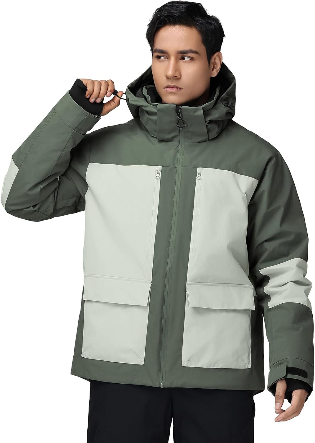 YEEFINE Men's Ski Suit Two Piece Insulated Snowboard Snow Jacket and Pants Set Waterproof Snowsuits Winter Outdoor - Image 7