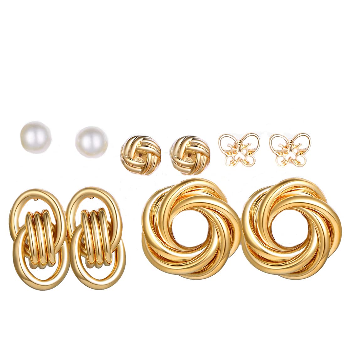 Jewels Galaxy Gold Plated Hoops Earrings Combo For Women/Girls (Style 3) (JG-PC-ERGS-8651) (B09FGMGB2X) Amazon Price History, Amazon Price Tracker