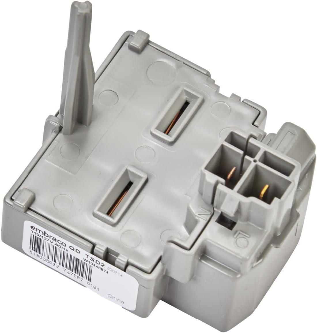 Whirlpool WPW10448874 Genuine OEM Refrigerator Start Device Relay Replacement Part - Replaces W10448874