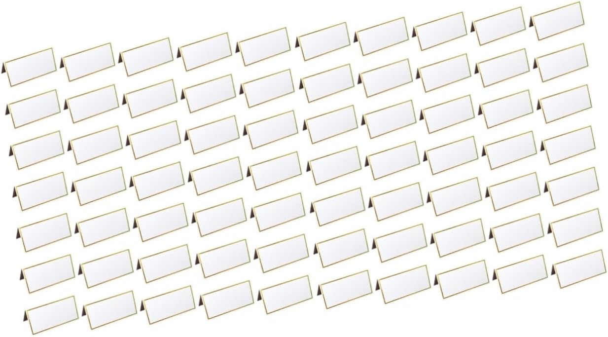 PRETYZOOM 100pcs Simple Practical Wedding Place Cards Decorative Table Cards Wedding Supply Easy to Distinguish Seats