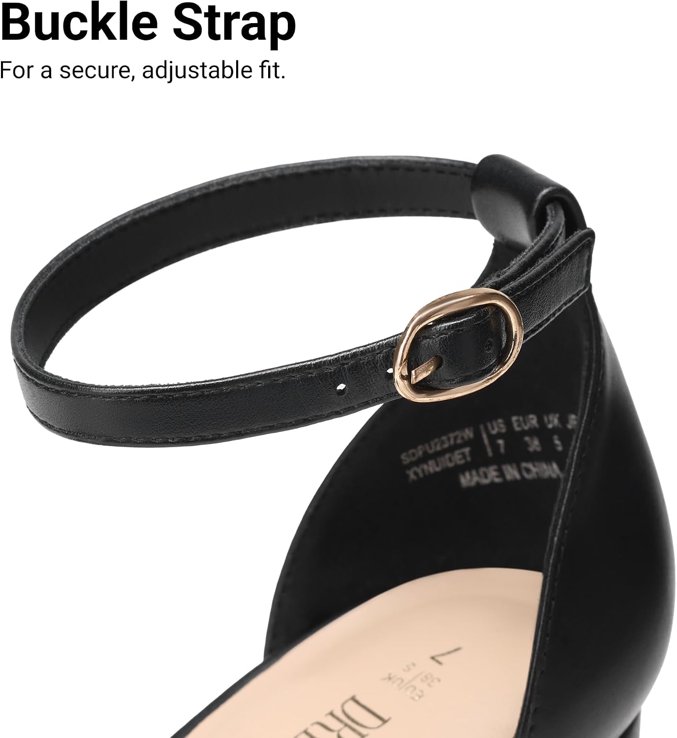 DREAM PAIRS Women's Chunky Platform High Heels Closed Toe Block Ankle Strap Dress Wedding Party Pumps Shoes