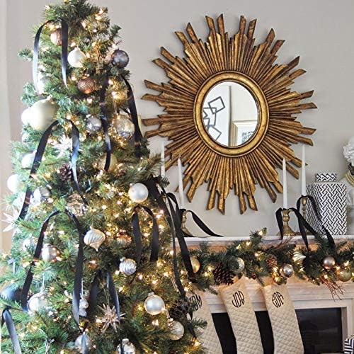 Miniatura 9 de MEEDEE - Cinta negra de satén negro de 14 pulgadas, cinta de satén de doble cara, cinta decorativa negra, cinta de boda negra, cinta de seda negra