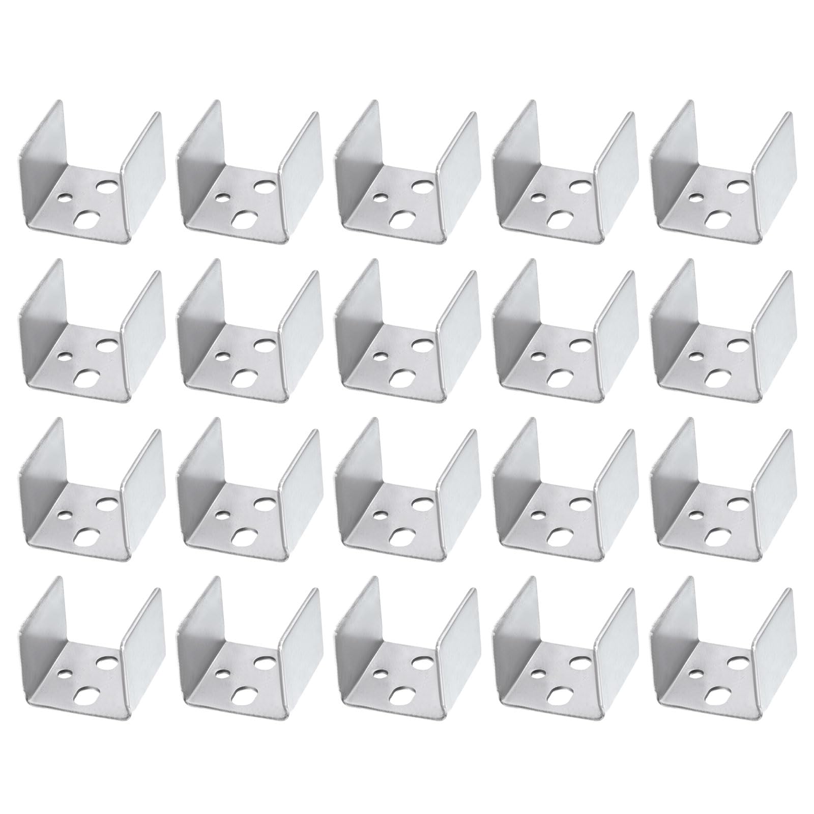 Supports en U métalliques haute finition pour garde-corps et cloisons en verre ou bois