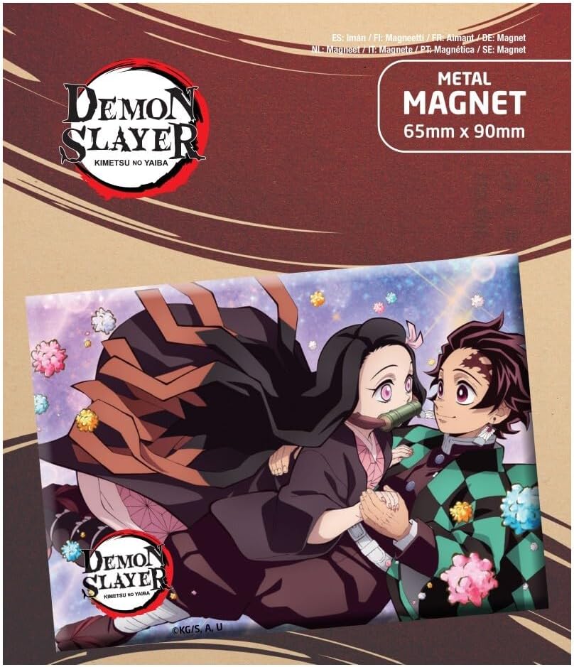 Demon Slayer: Kimetsu no Yaiba - Tanjiro and Nezuko - Fridge Magnet - 6 x 9 cm - Original & Licensed