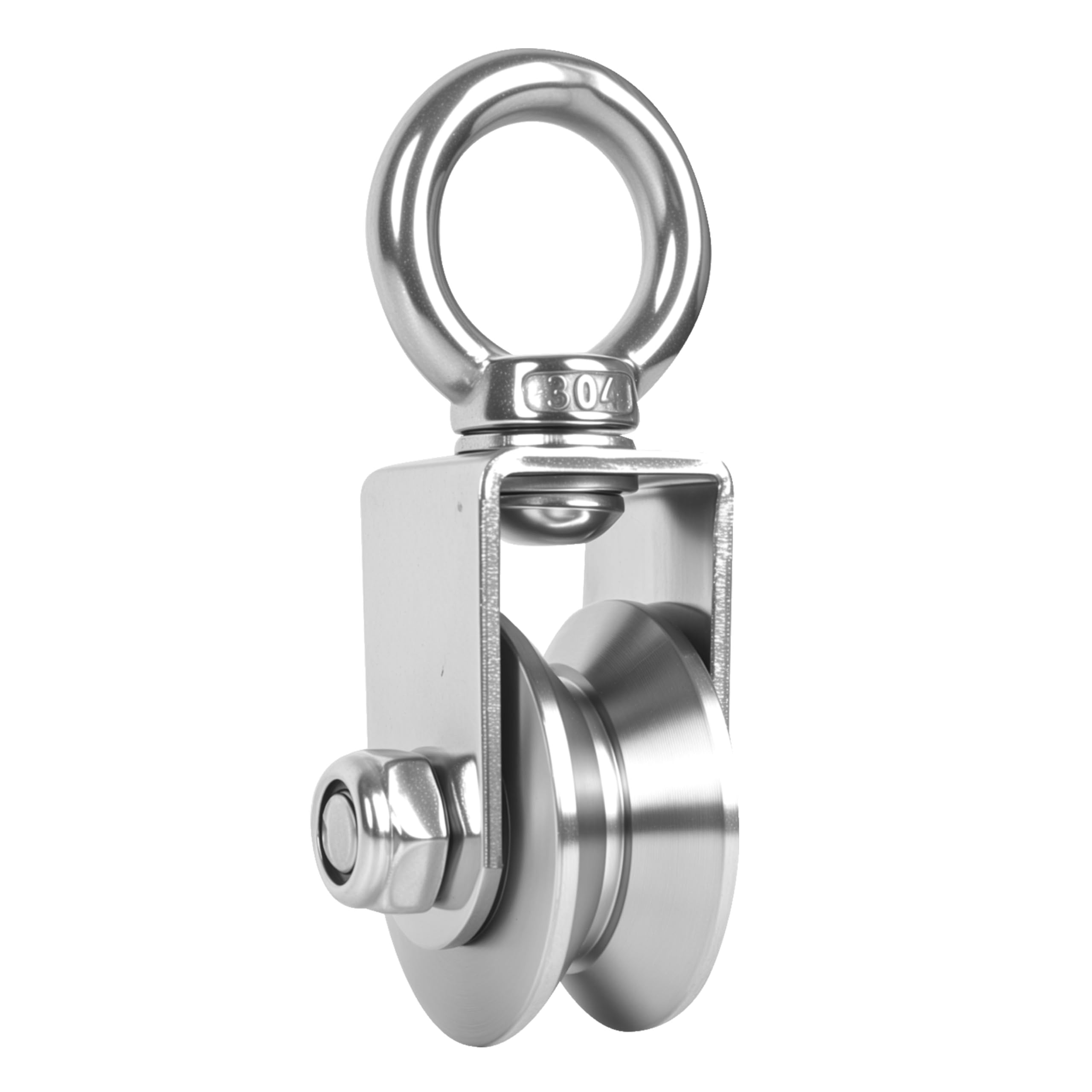2 Pack 30mm U Groove Cable Pulley Wheel,304 Stainless Steel Swivel Pulley — Amazon image 12