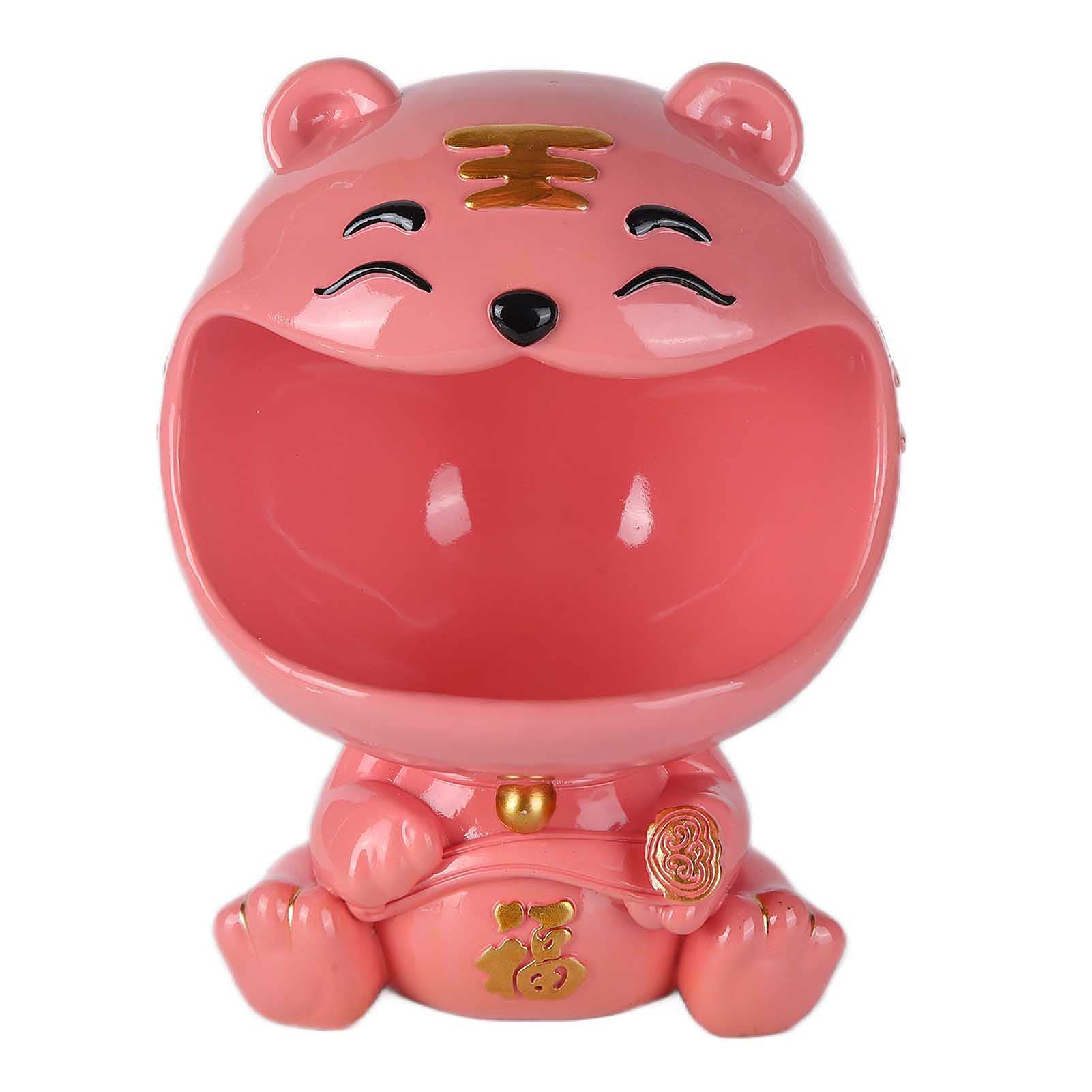 Scatola Porta Oggetti con Figura di Animale, Decorazione in (PINK) | Materiale atossico, Ideale per l\'ingresso di casa, Usi: chiavi, piccoli oggetti