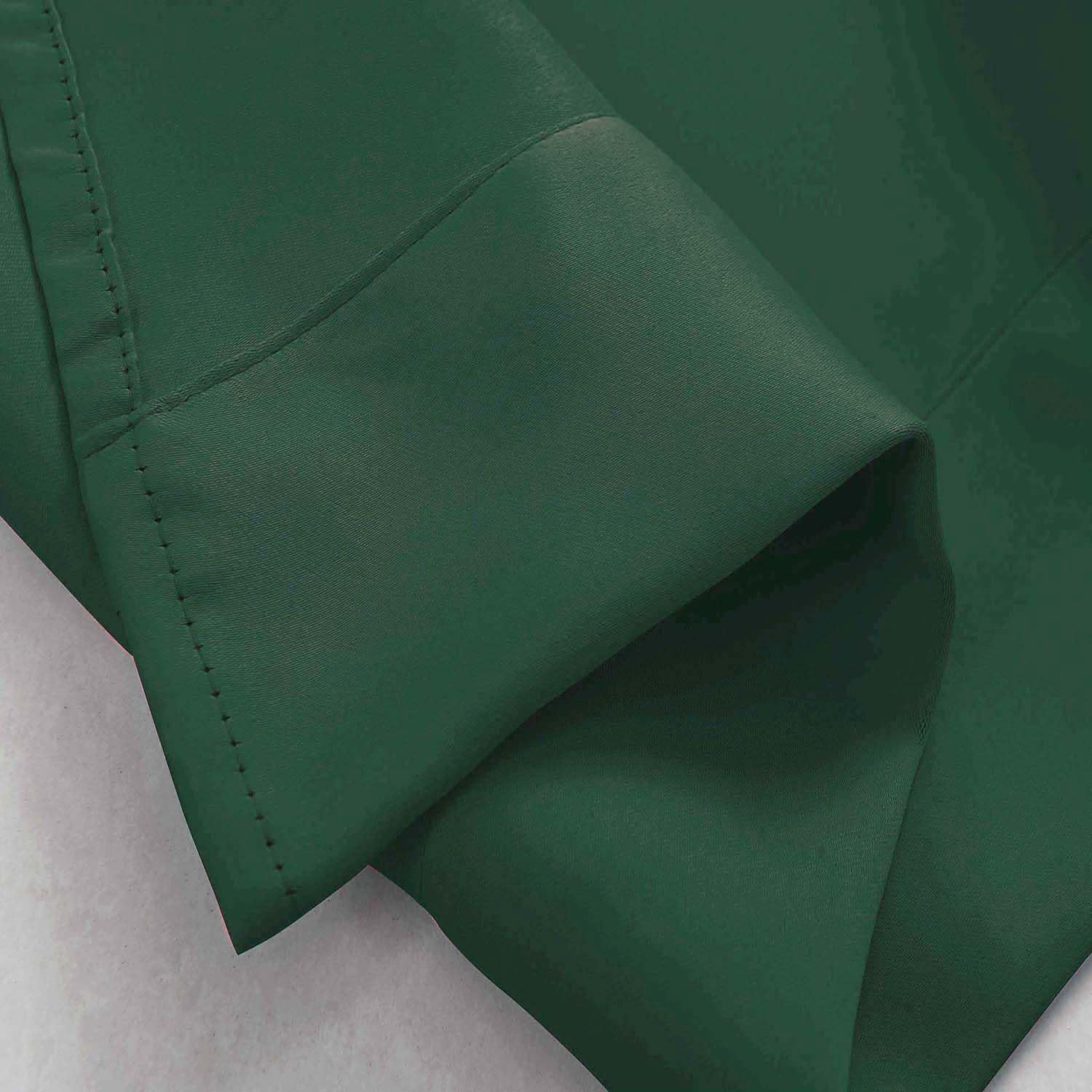 Hunter Green Valances for Bedroom Living Room Curtain Valances for Window Primitive Rod Pocket Kitchen Valances, 2 Pcs