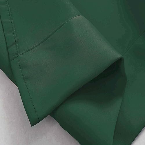 Miniatura 10 de Ladity Juego de 2 cenefas para ventanas de cocina cenefas de oscurecimiento de habitación para dormitorio 52 pulgadas de ancho x 18 pulgadas de