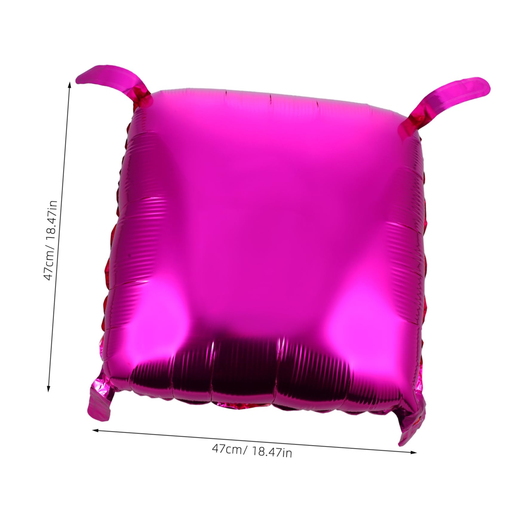Globos de Aluminio Cuadrados para Fondo de Pared, 50 Unidades