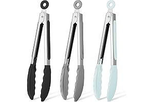 foodypopz silicone cooking tongs