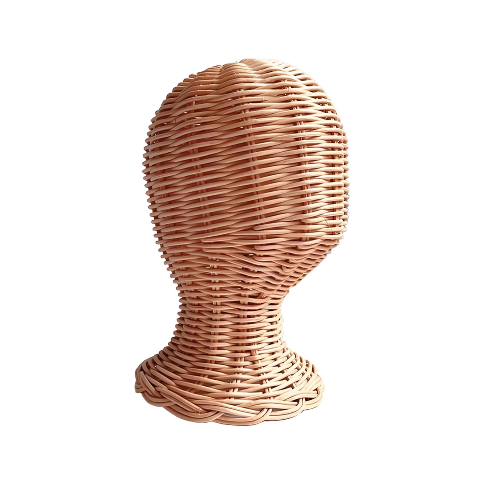 Support porte-chapeaux en rotin tête pour ranger et éviter les plis