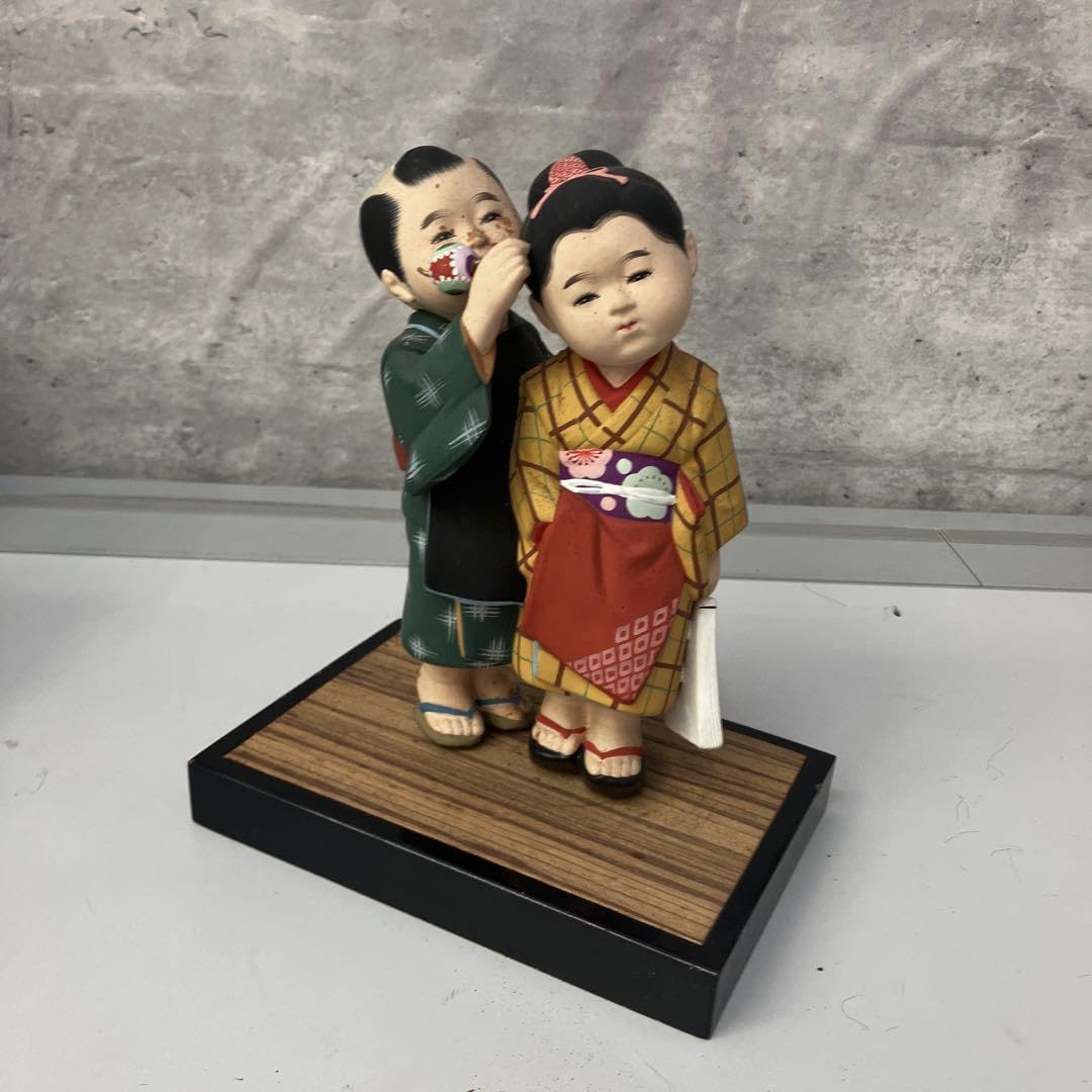 博多人形　陶人形　童　男の子　置物　時代箱　C　8739A 博多人形 陶人形 童 男の子 置物 時代箱 C 8739A
